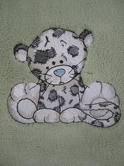 Leo from Teddy Bear machine embroidery collection